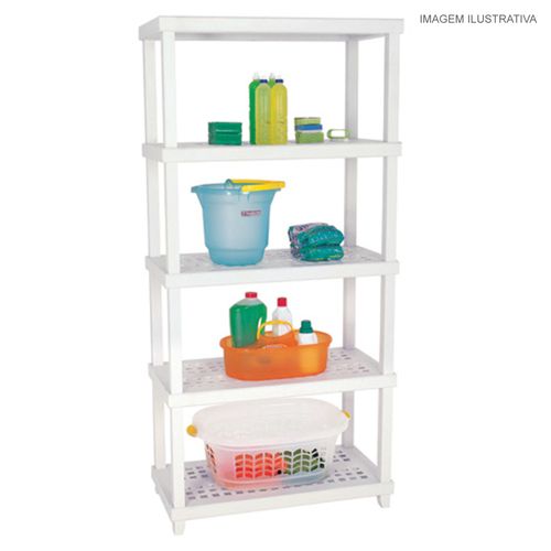 Estante Tubular Multiuso com 5 Prateleiras para 250 kg Ordene