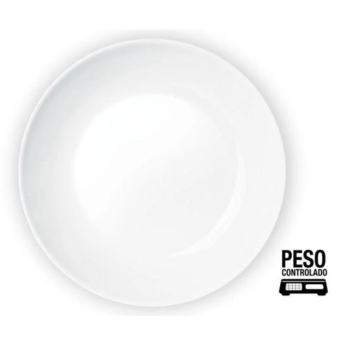 Prato Raso Blanc Nadir Peso Controlado 27 cm com 12 Peças