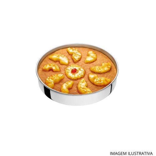 Assadeira Redonda 30x6 cm ABC 4,9 Litros em Alumínio