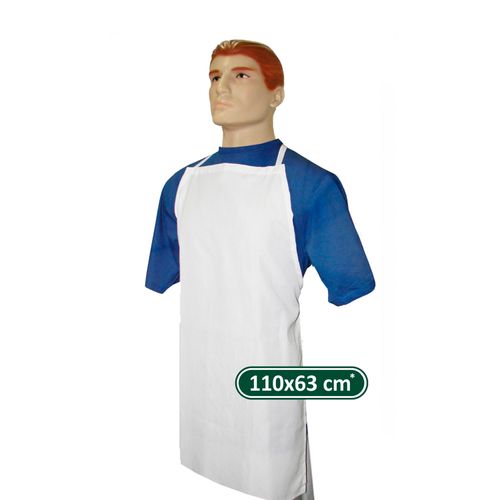 Avental em Tergal Branco 110x63 cm Lamare