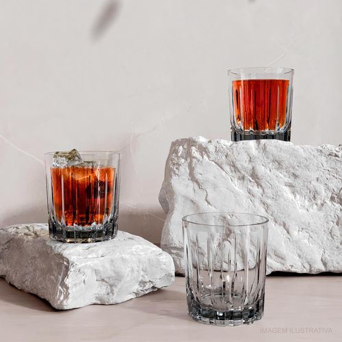 Copo Madrid Rocks 350 ml Nadir com 12 Peças