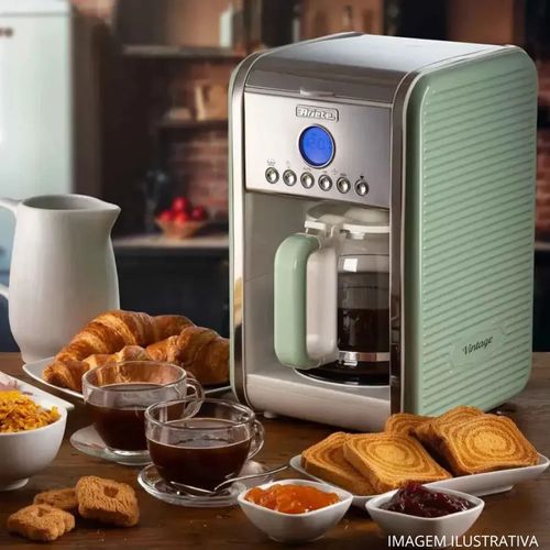 Cafeteira Elétrica Programável Vintage Verde Ariete 127v