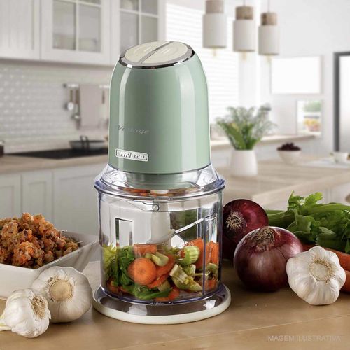 Processador de Alimentos Vintage Ariete Verde 600 ml 127v
