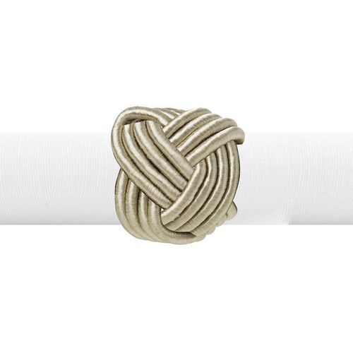 Argola de Guardanapo Traccia Champagne com 4 Peças Copa