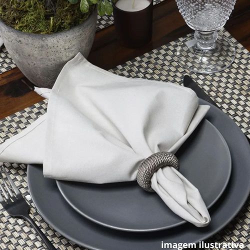 Guardanapo Home Branco Copa com 4 Peças 45x45 cm