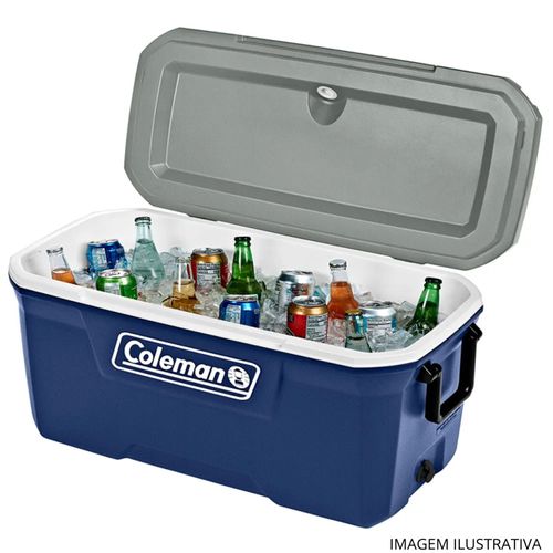 Caixa Térmica Lakeside Coleman Azul  66,2 Litros com Alça