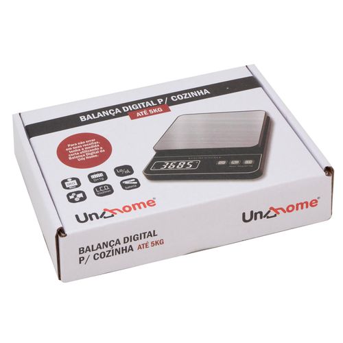 Balança Digital de Cozinha Uny Home 5 kg Preta