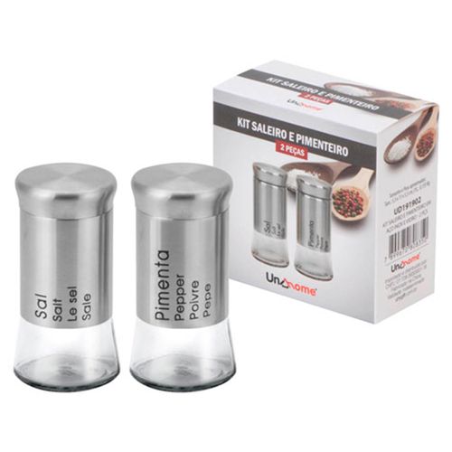 Kit Saleiro e Pimenteiro Uny Home com 2 Peças