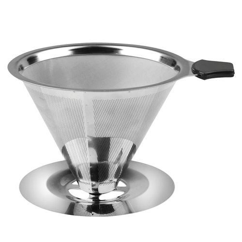 Filtro de Café Reutilizável Uny Home em Aço Inox 11,5x8,5 cm