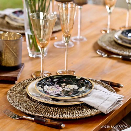 Sousplat Redondo Detroit Fiber 38 cm Copa