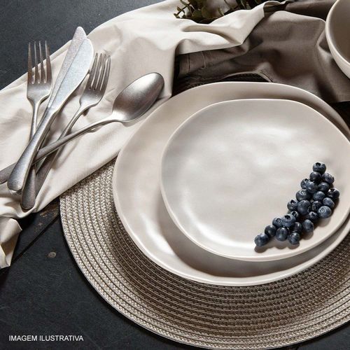 Serviço Americano Redondo Luna Vanilla 38 cm Copa