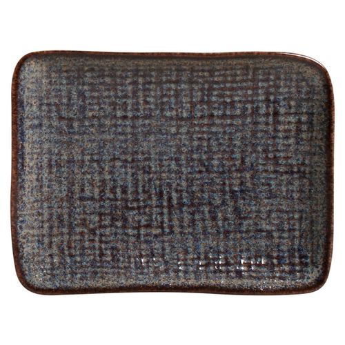 Travessa Retangular Juta Titanium Porto Brasil 14x18 cm