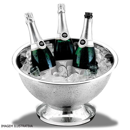 Champanheira Lyon Brinox com Separador para 4 Garrafas 12 Litros