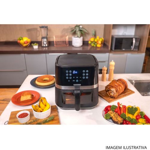 Fritadeira Air Fryer Gourmand AFDLG Black Decker 7 Litros Preta 127v