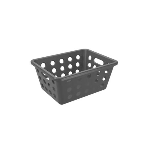 Cesta Organizadora Coza One Pequena 1,5 Litros Cinza Chumbo