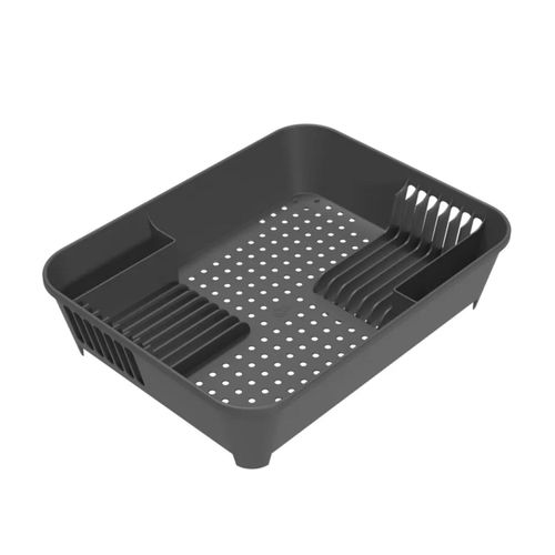 Escorredor de Louças 14 Pratos Coza Basic Cinza Chumbo