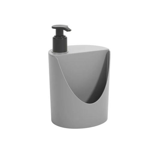 Dispenser para Detergente e Esponja Coza Basic 600ml Light Gray