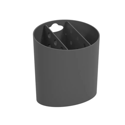 Escorredor de Talheres Oval Coza Basic Cinza Chumbo