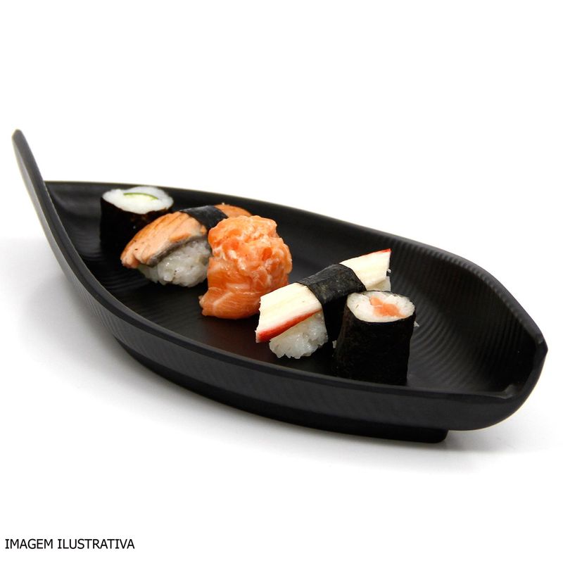 Travessa_Oval_Sushi_Gourmet_Mix_em_Melamina_Preta_28_cm_51481