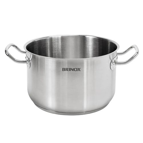 Caçarola Alta Inox Pro Brinox 36 cm e 21,2 Litros sem Tampa