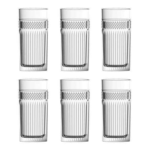 Jogo de Copos Alto Palace 350 ml com 6 Peças L'Hermitage