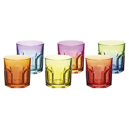 Jogo de Copos Marrakesh Hauskraft Colorido 280 ml com 6 Peças