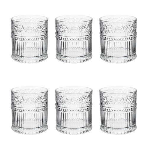 Jogo de Copos Republic Transparente 320 ml com 6 Peças L'Hermitage