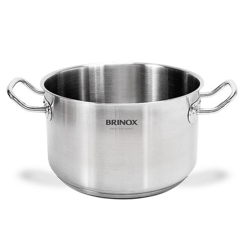 Caçarola Alta Inox Pro Brinox 40 cm e 30 Litros sem Tampa