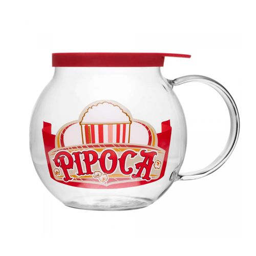 Pipoqueira de Vidro para Micro-ondas Lyor 1,8 Litros