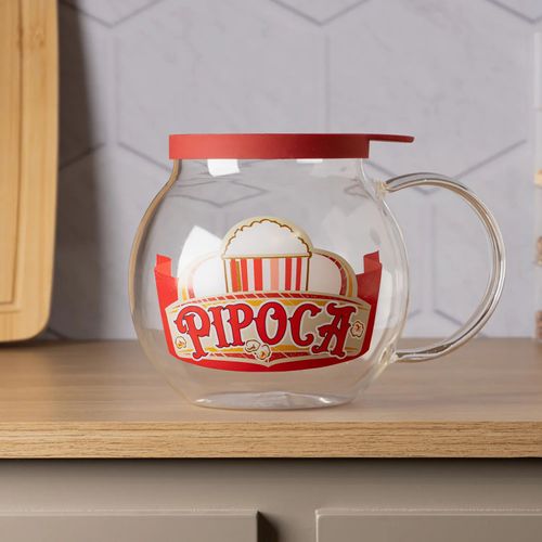 Pipoqueira de Vidro para Micro-ondas Lyor 1,8 Litros