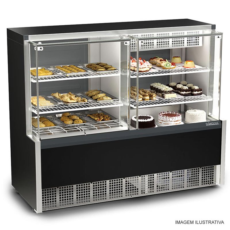 Balco_Vitrine_Quente_e_Frio_Aurora_GQEA140RPF_Gelopar_com_Evaporador_Preto_127v_1026001