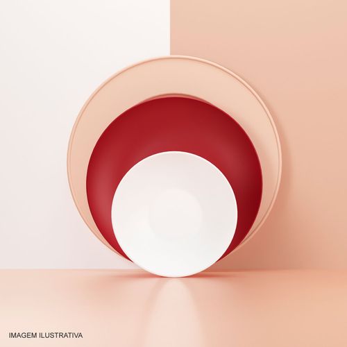 Prato Sobremesa Guliver Coza 18 cm Branco