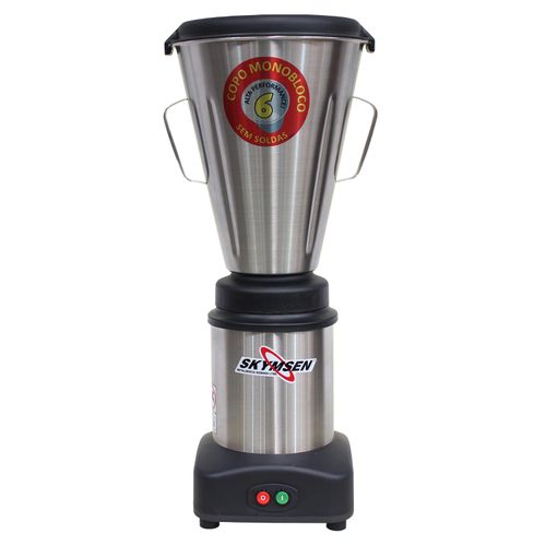 Liquidificador Industrial Baixa Rotação 6 Litros Skymsen em Aço Inox Bivolt