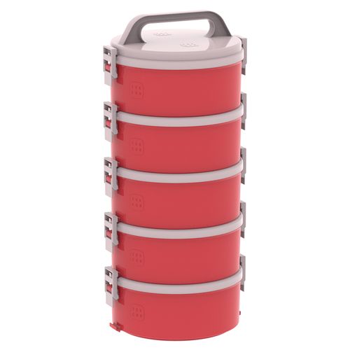 Marmita Termoprato Tekcor Soprano com 5 Peças Vermelho