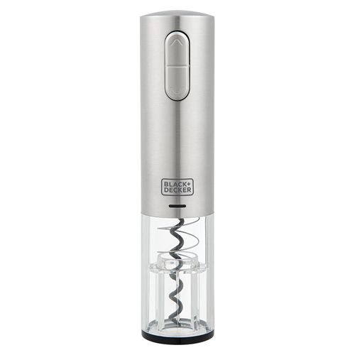 Abridor de Vinho a Bateria Black Decker em Aço Inox