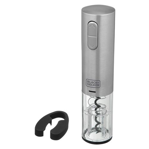 Abridor de Vinho a Bateria Black Decker em Aço Inox