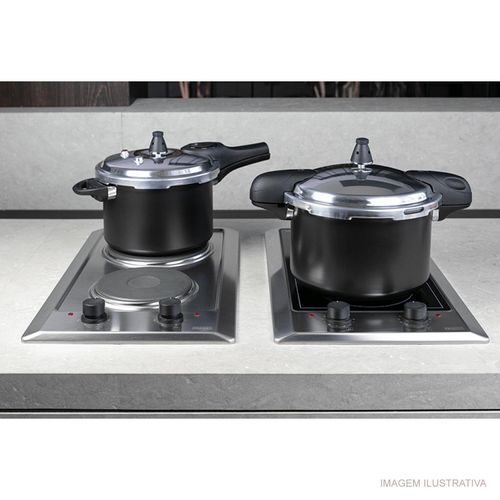 Panela de Pressão Pressure Brinox 4,2 litros com Fundo de Indução Preta