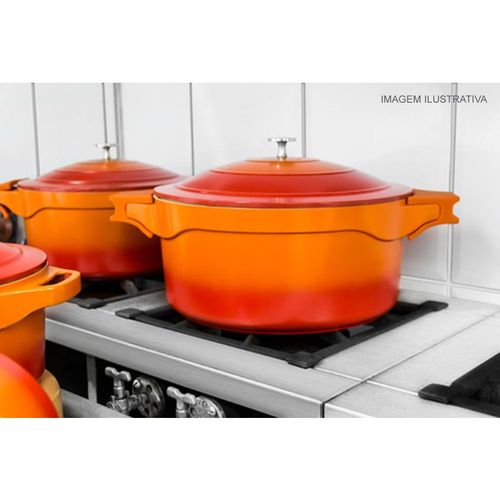 Caçarola Baixa 32 cm 10,3 Litros em Alumínio com Revestimento Cerâmico Le Cook