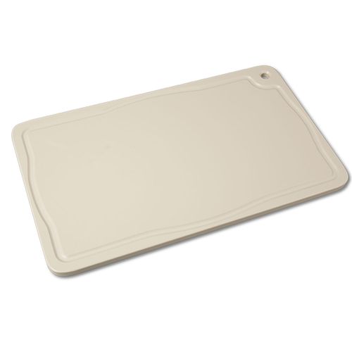Placa de Corte Bege Pronyl com Canaleta 50x30x1,5 cm