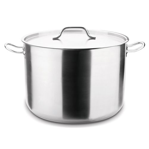 Caçarola Profissional Hércules 20 litros em Aço Inox com Tampa 34 cm
