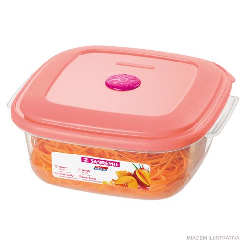 Pote Quadrado Baixo Sanremo 1,3 Litros
