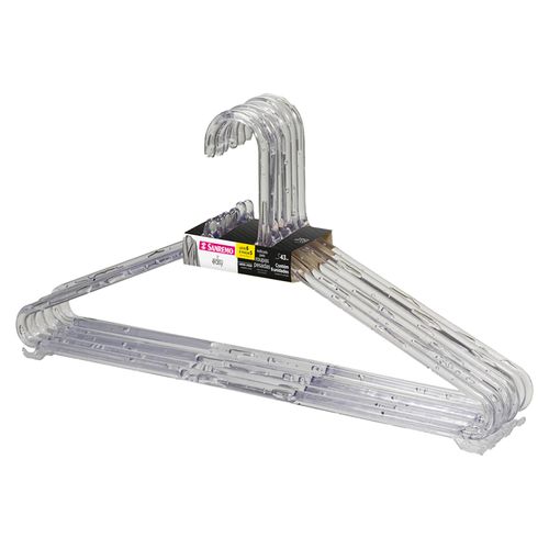 Conjunto de Cabide Cristal Sanremo com 6 Peças