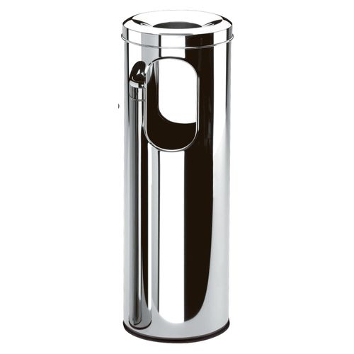 Cinzeiro Papeleiro Brinox em Aço Inox 20x59 cm