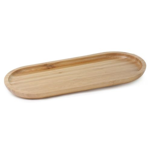 Bandeja Oval Ecokitchen Mimo Style em Bambu 44x16x2 cm