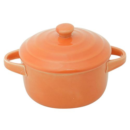Mini Caçarola de Porcelana 14,5 cm Laranja Lyor