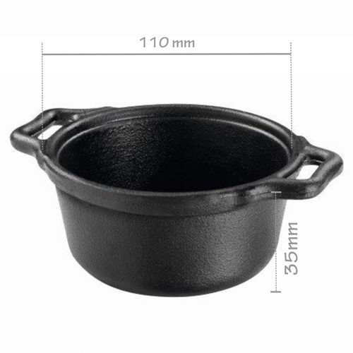 Mini Caçarola 300 ml em Alumínio 11 cm com Alça de Ferro Fumil