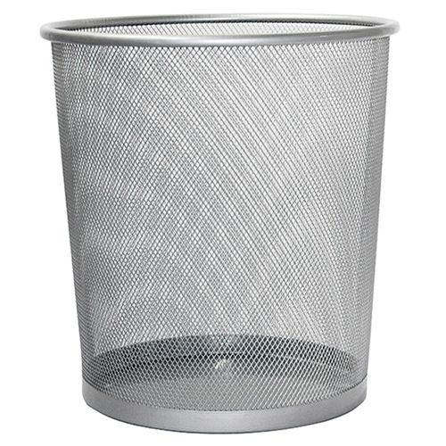 Lixeira de Metal Mimo Style 12 Litros Prata