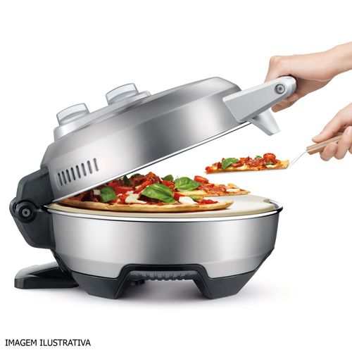 Forno Elétrico para Pizza Express Tramontina em Aço Carbono com Base em Cerâmica 30 cm 127v