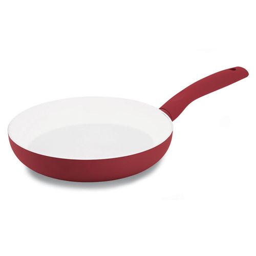 Frigideira Soft Touch Hércules 24 cm com Fundo de Indução Vermelha