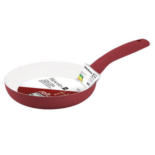 Frigideira Soft Touch Hércules 20 cm com Fundo de Indução Vermelha